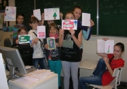 Kartki świąteczne od uczniów   z Florydy