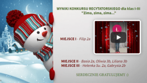 WYNIKI KONKURSU RECYTATORSKIEGO